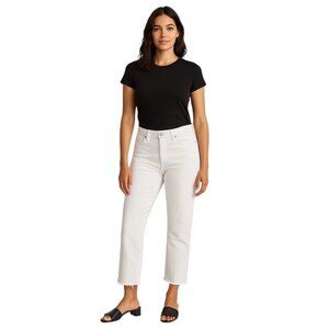 SkinnyGirl Jeans The Rail Straight Leg Jeans White Size 27 Neutral Beach Coastal
